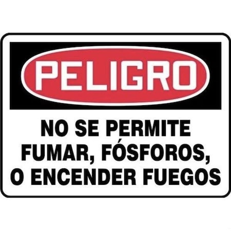 Accuform OSHA DANGER SMOKING CONTROL SIGN NO SHMSMK136VS